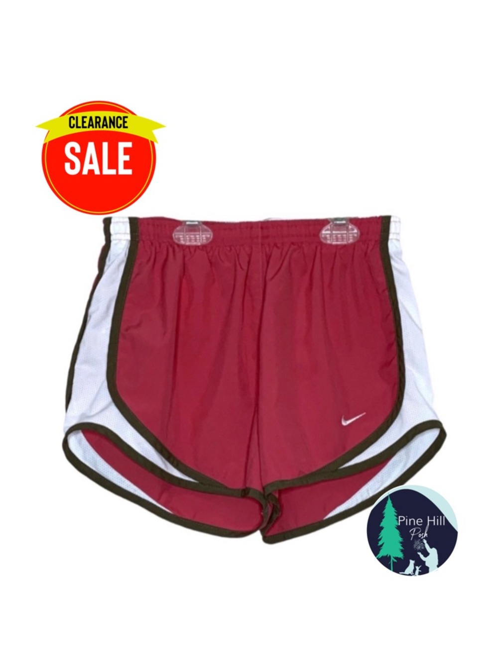 Nike Dri-Fit Running Shorts Womens XS Rose Pink Lightweight Drawstring READ